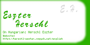 eszter herschl business card